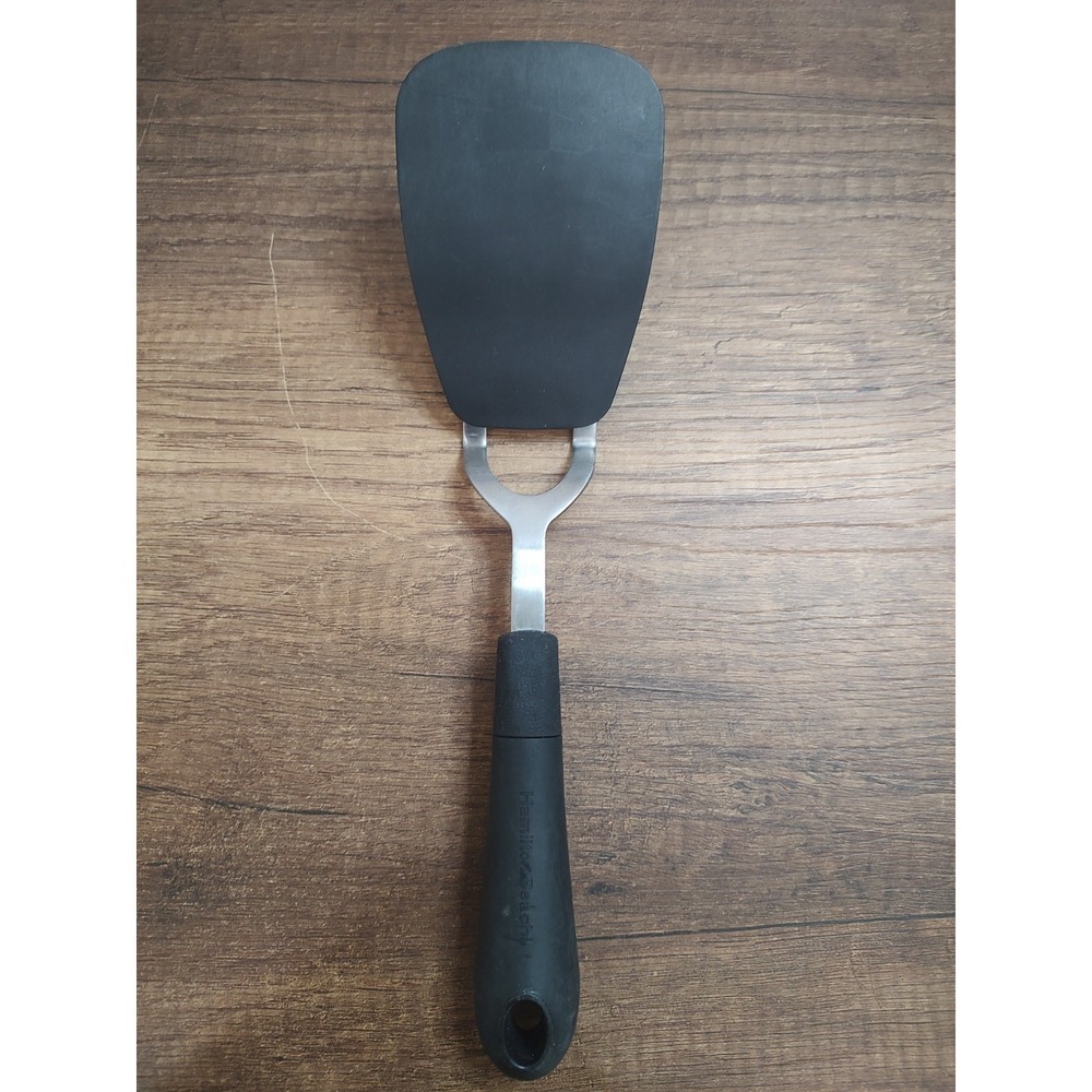 Hamilton Beach Spatula Flipper Turner Rubber Grip Black Handle 12" U140